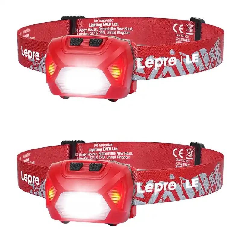 Headlamp LEPRO 320014-R-2 USB 2pcs