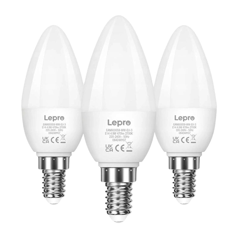 LED bulb LEPRO 600059-WW-EU-3 E14 C37 4.2W (40W) 470lm 2700K warm 250° 3pcs