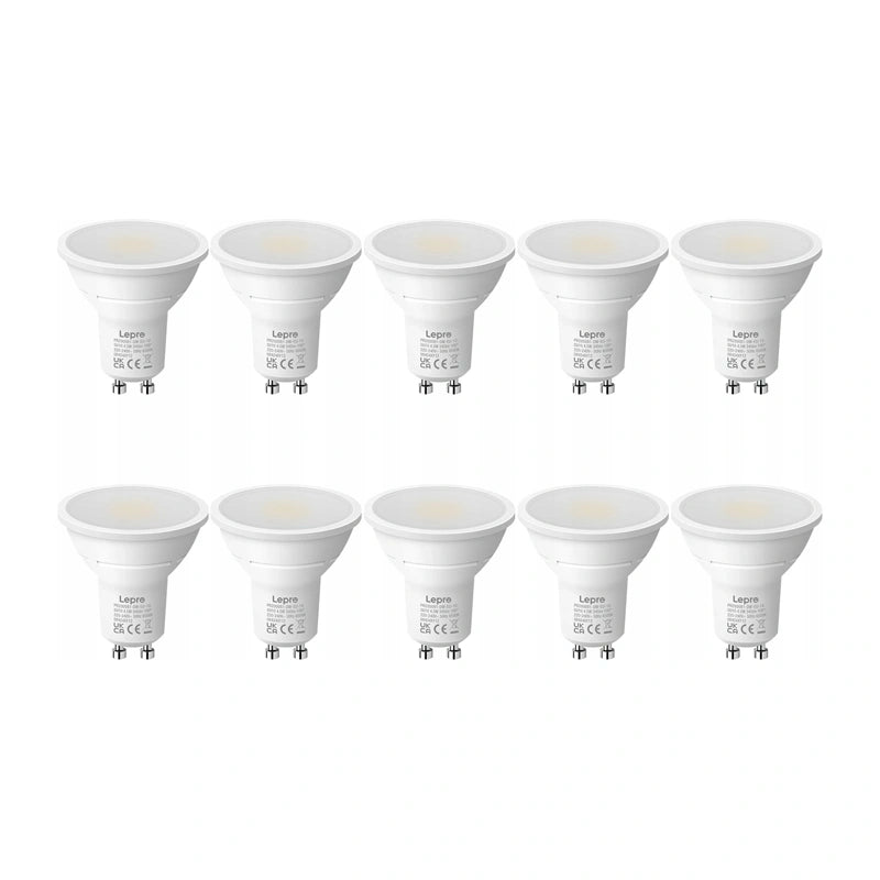 LED bulb LEPRO 200081-DW-EU-10 GU10 4.5W 345lm 6500K 100° 10pcs