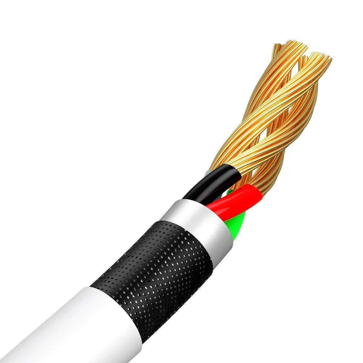 Baseus Καλώδιο USB σε MicroUSB Simple Wisdom 2.1A 1.5m (2τμχ) (Λευκό)