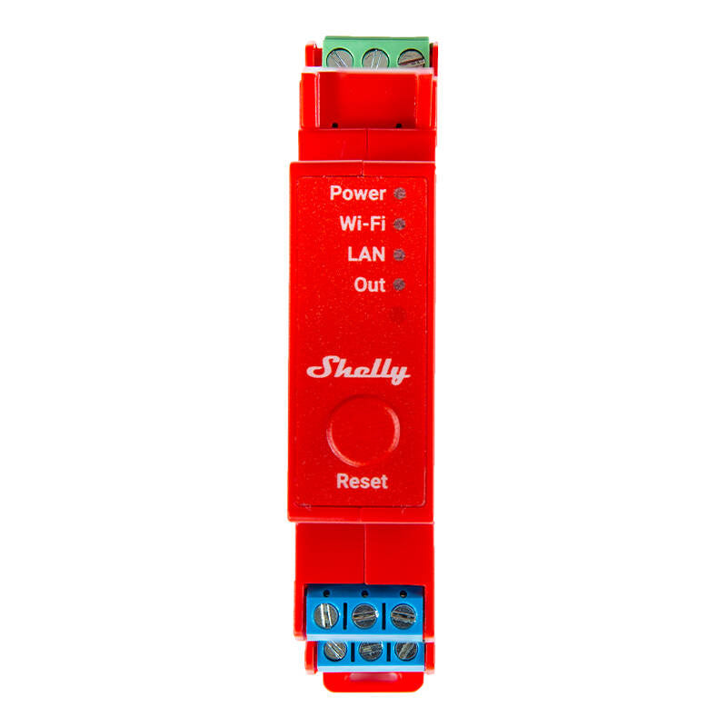 Shelly Pro 1PM DIN Rail Switch with Power measurement, 1 channel, WiFi/LAN