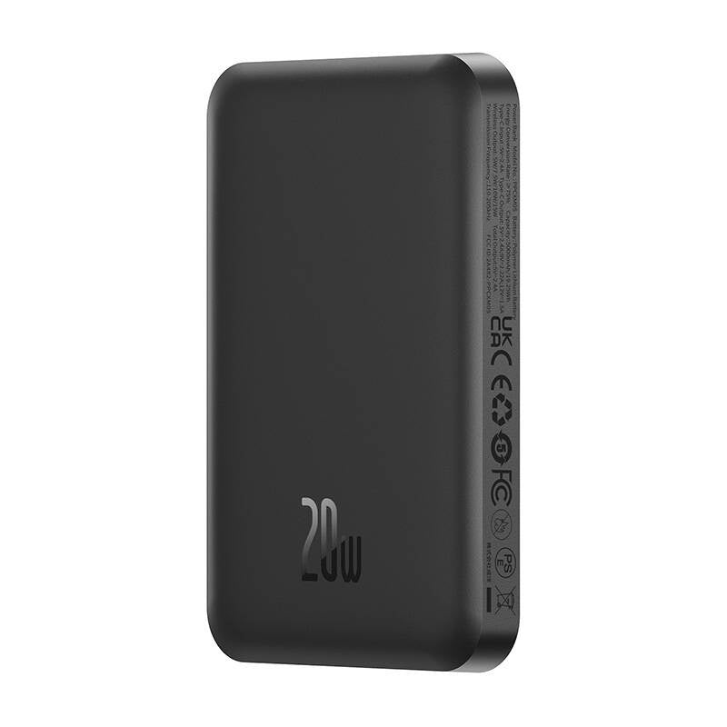 Baseus Powerbank Magnetic Mini 5000mAh, USB-C 20W (Μαύρο)