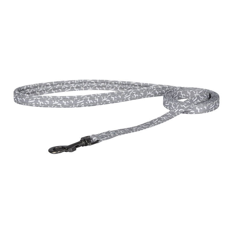 Dog set Dogness harness and leash (Light Grey)