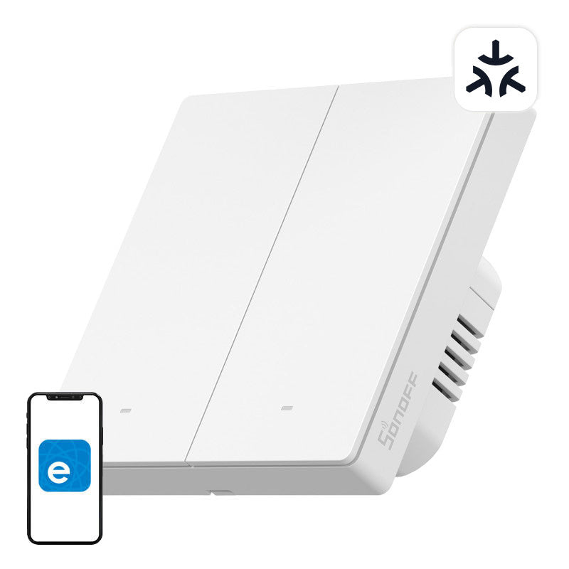 Smart wall switch SONOFF M5-2C-86W Matter (2-channel)