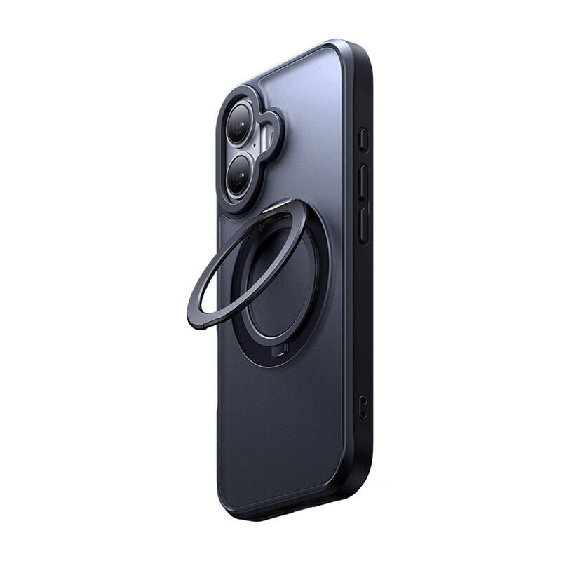 McDodo PC-4931 MagSafe  Case for iPhone 16 Plus with stand (black)