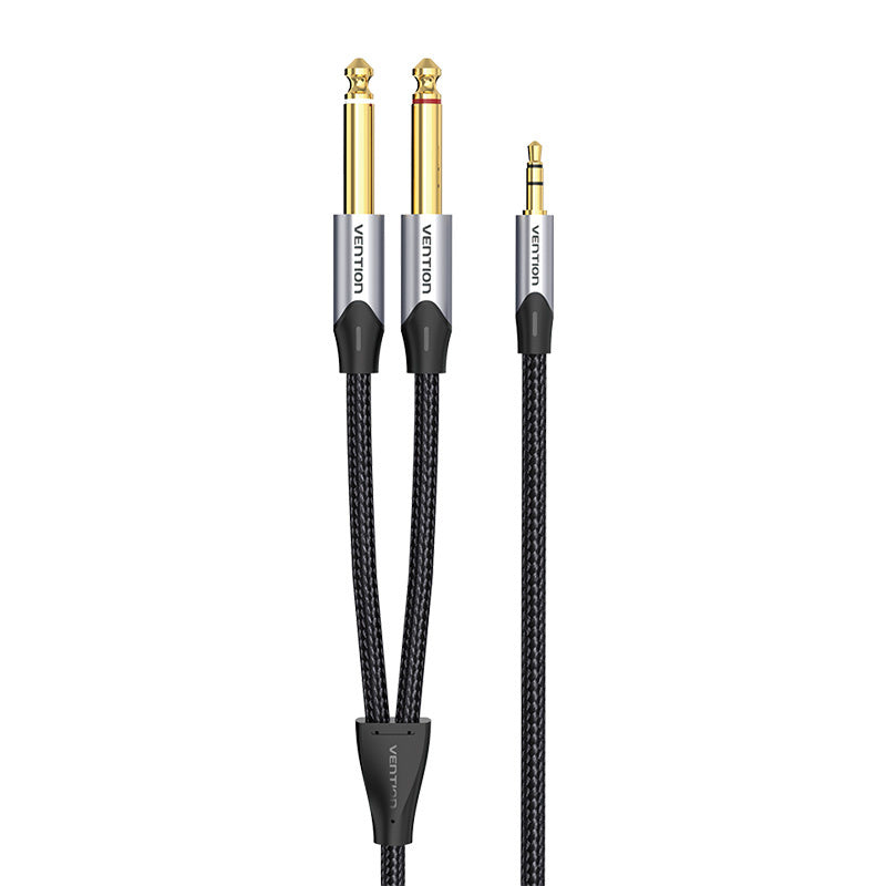 Audio cable 3.5mm male to 2x jack 6.35mm male Vention BARHK 8m
