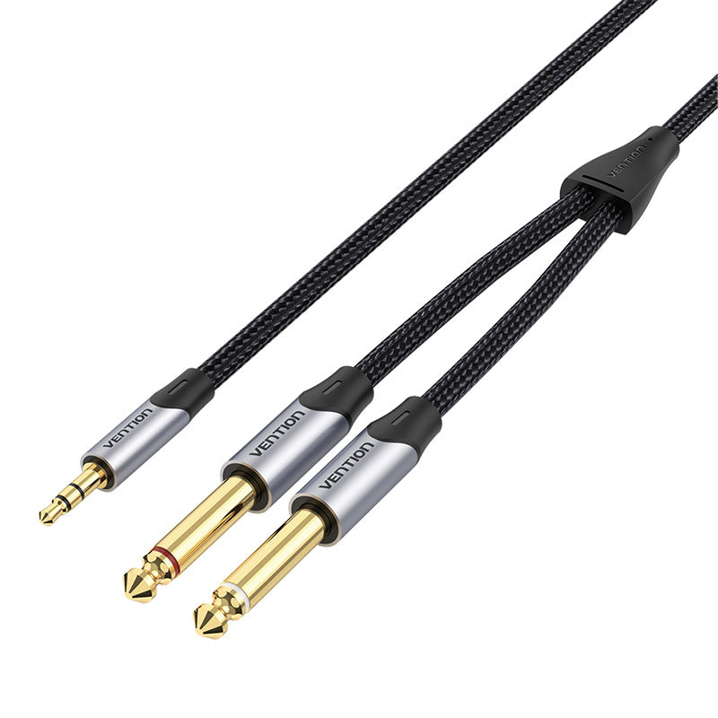 Audio cable 3.5mm male to 2x jack 6.35mm male Vention BARHK 8m