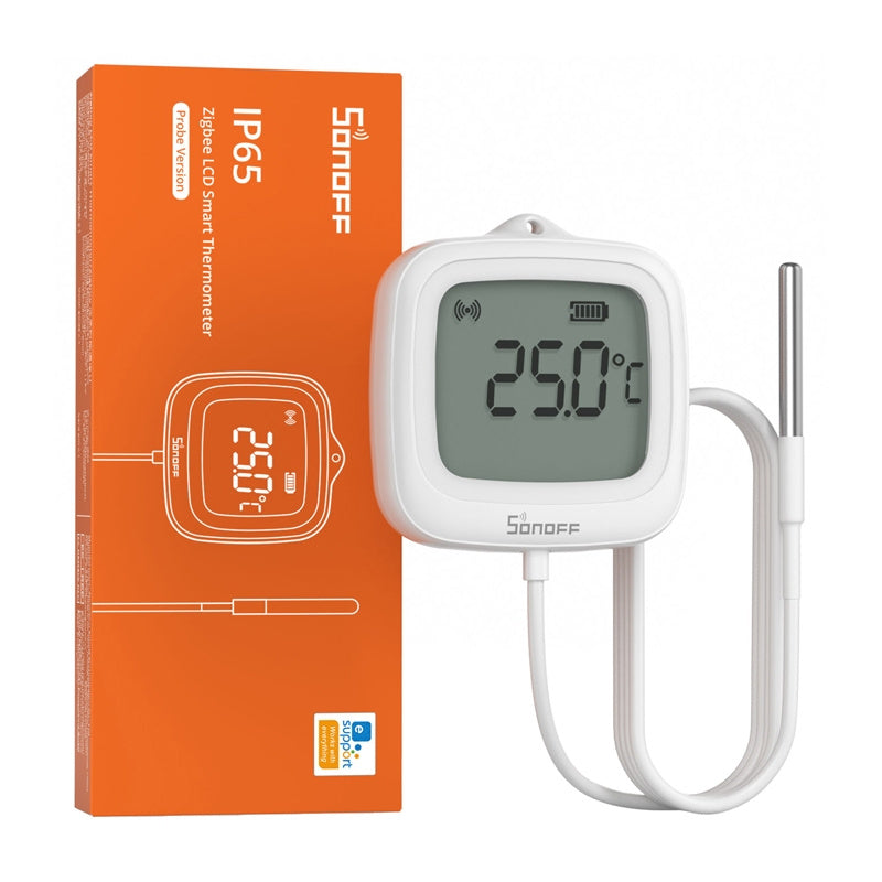 Smart Temperature Sensor ZigBee LCD Sonoff SNZB-02LD (with probe)