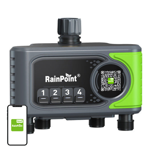 4-  Zone Wifi Hose Timer wih Gateway RainPoint WiFi