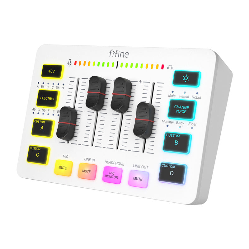 Fifine Mixer audio SC3W (white)