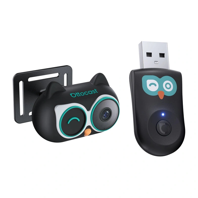 Ottocast Cabin Care wireless CarPlay adapter with cabin camera
