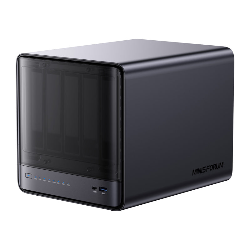 MINI-PC Minis Forum NAS N5 AMD Ryzen 7 H255, 16GB+128GB OS storage