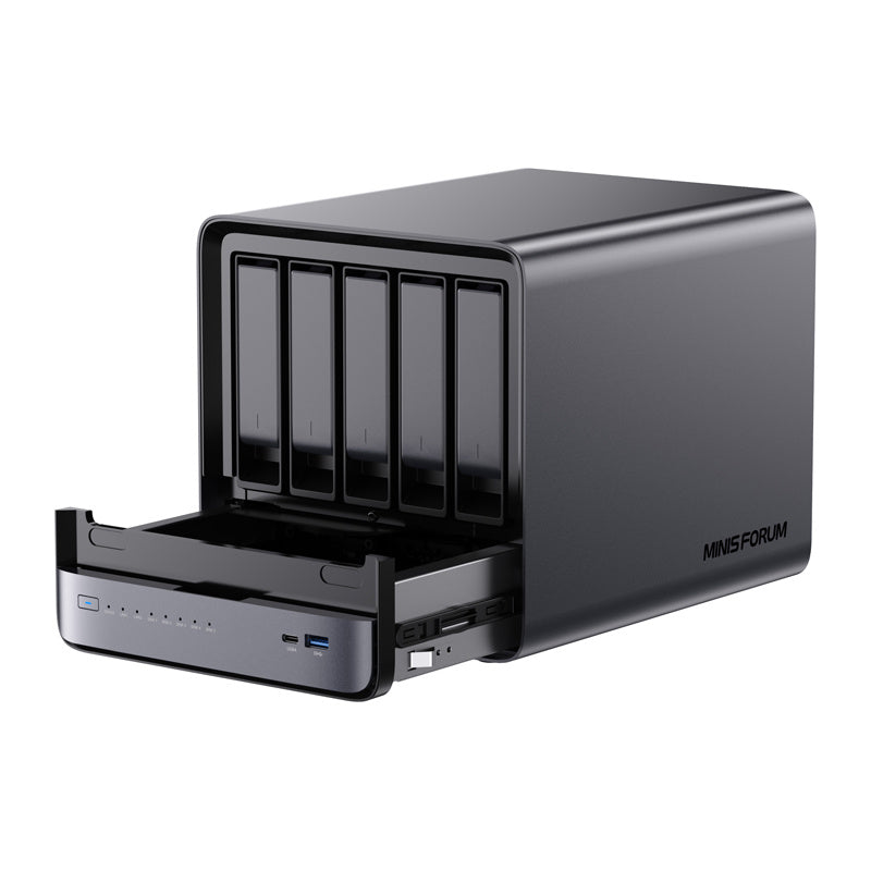 MINI-PC Minis Forum NAS N5 AMD Ryzen 7 H255, 16GB+128GB OS storage