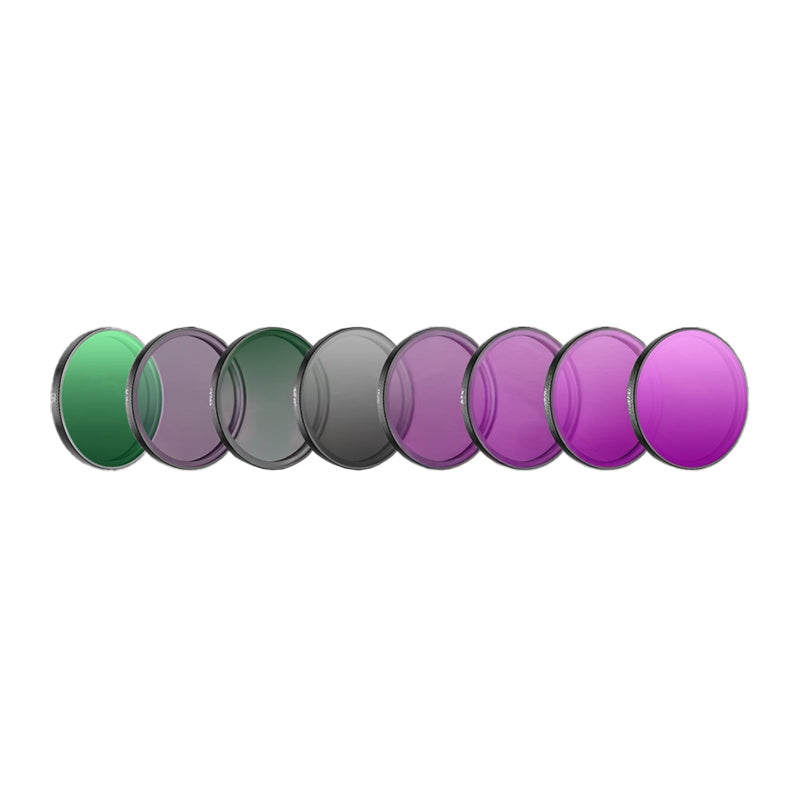 Filter set for DJI Action 6 (CPL/MCUV/ND8/16/32/64/Light Pollution LPR/Black Mist 1/4)