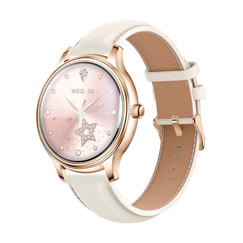 Smart Watch COLMI L28 (Gold + Gold leather strap)