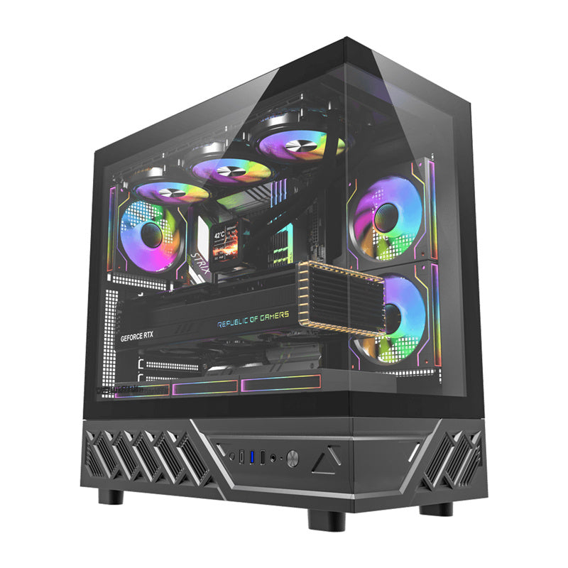 DarkFlash Computer Case DS950 Black (No Fans)