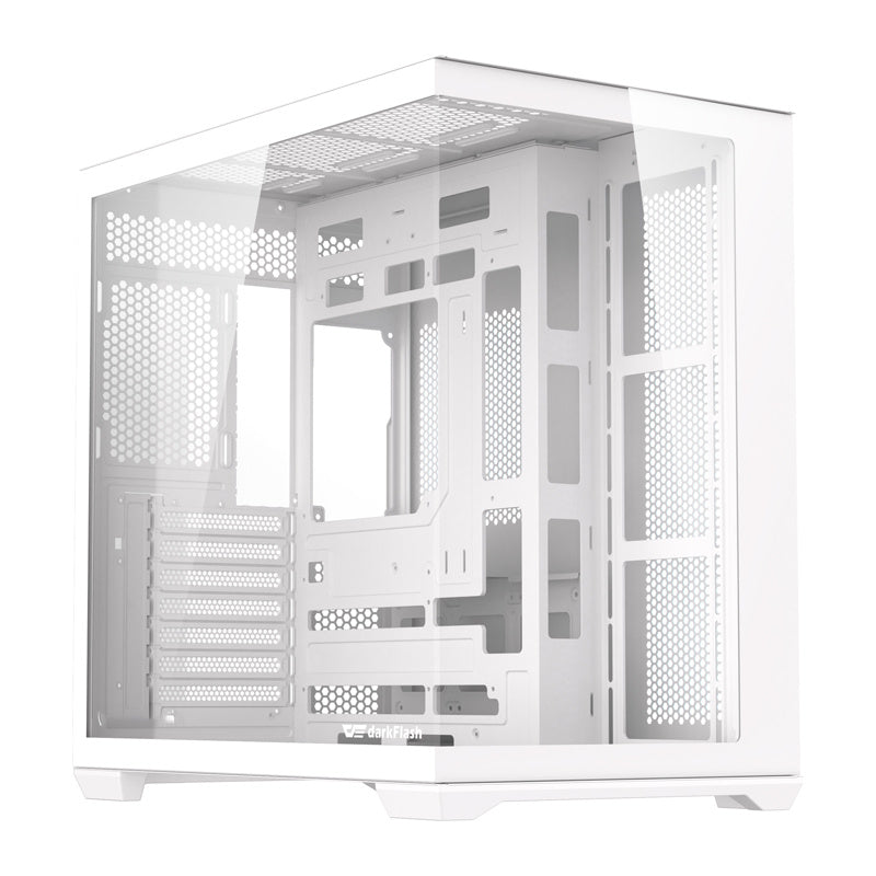 DarkFlash Computer Case C280 White (No Fans)