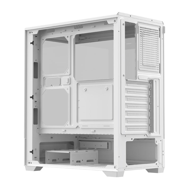 DarkFlash Computer Case C365 White (No Fans)