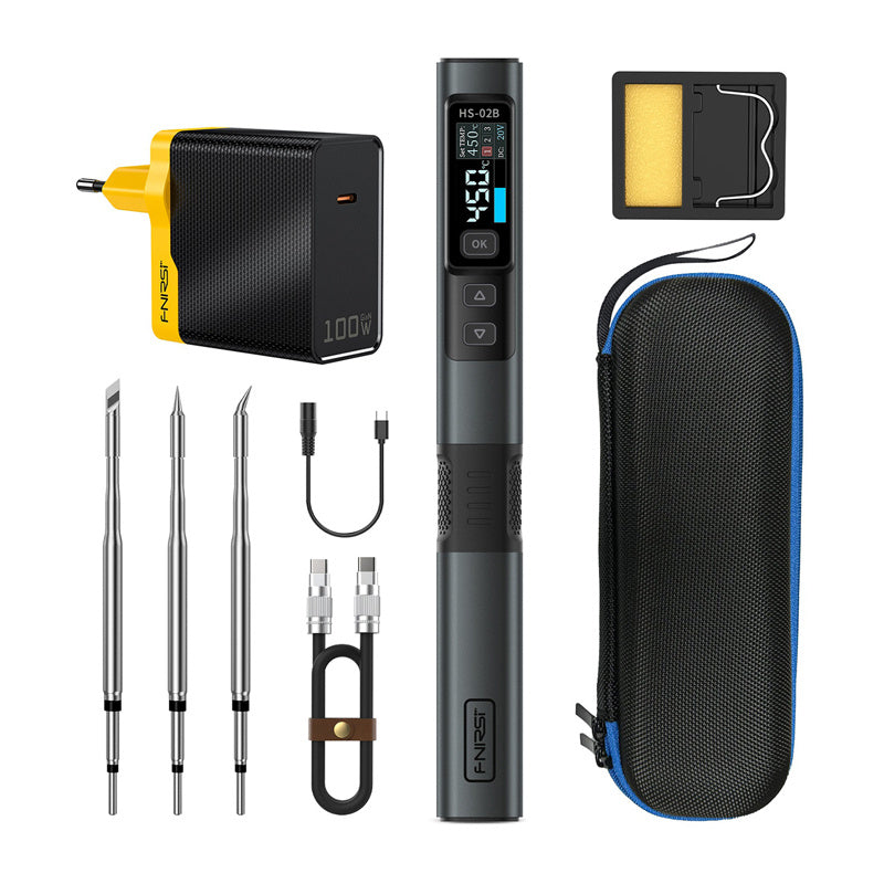 FNIRSI 100W Smart Soldering Iron HS-02B F