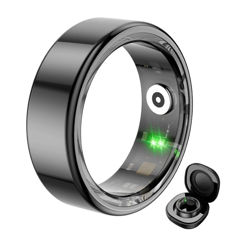 COLMI R02 Smart Ring Size 9 18.9mm (Black) + Charging Case