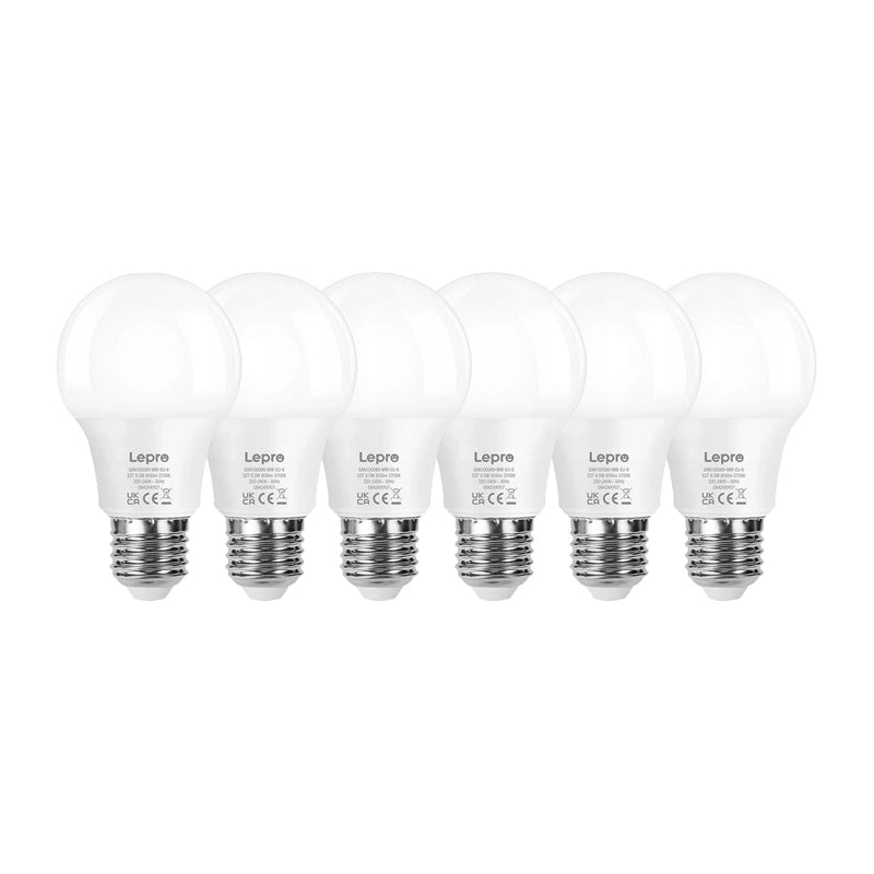 LED bulb LEPRO 100089-WW-EU-6 E27 A60 8.5W (60W) 806lm 2700K warm 180° 6pcs