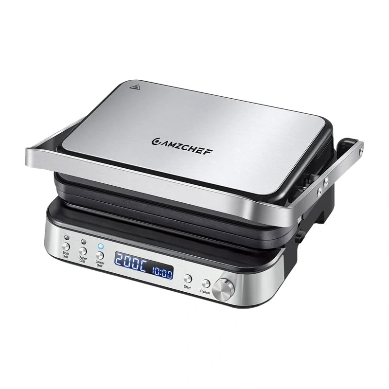 Electric Grill AMZCHEF CE-LS-GC02C-H-WP