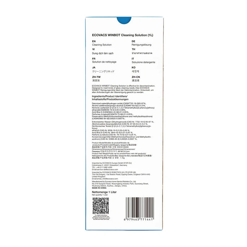 Window cleaner solution Ecovacs WINBOT 1L