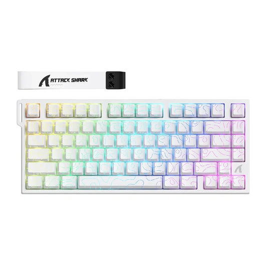 Keyboard ATTACK SHARK R82HE (white)