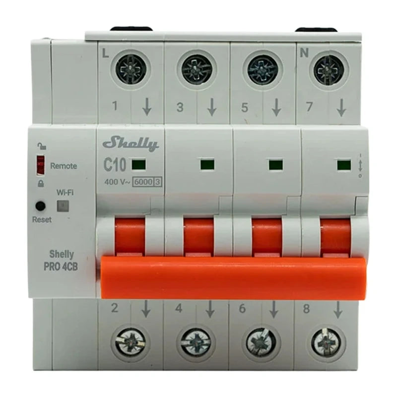 Miniature Circuit Breaker SHELLY Pro 4CB C10