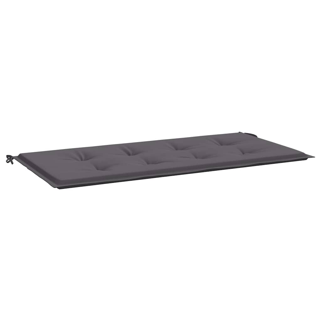 vidaXL Μαξιλάρι Πάγκου Κήπου Ανθρακί 120x50x4 εκ. Ύφασμα Oxford