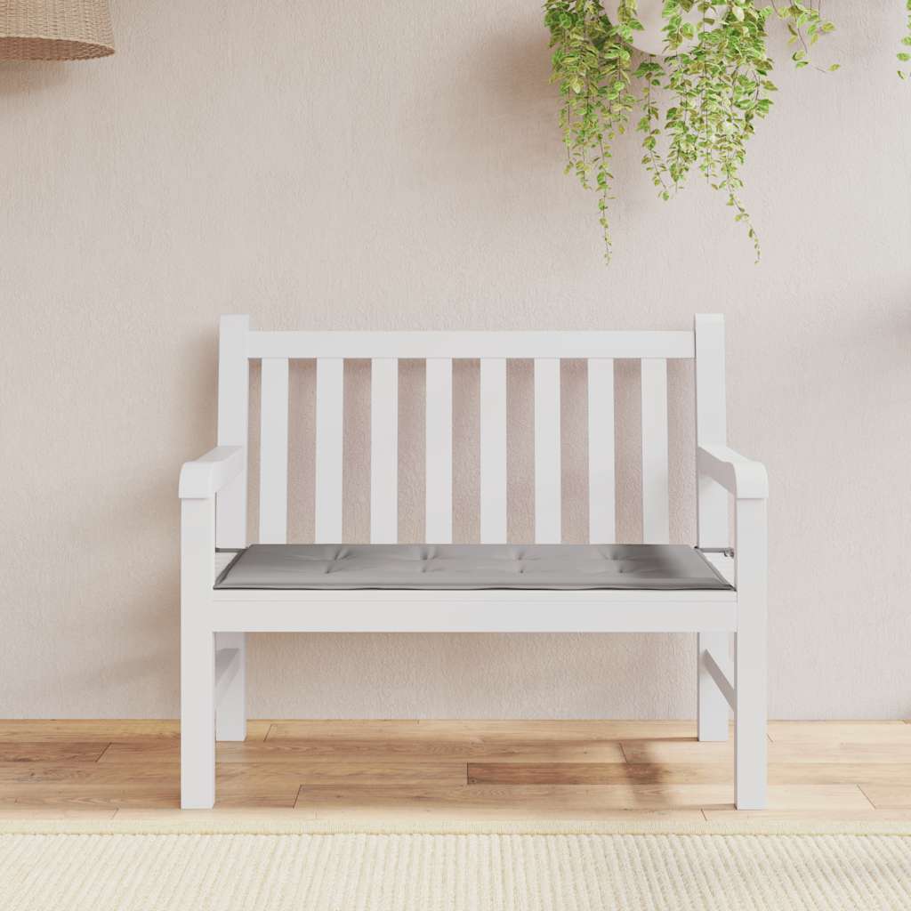 vidaXL Μαξιλάρι Πάγκου Κήπου Γκρι 100x50x4 εκ. Ύφασμα Oxford