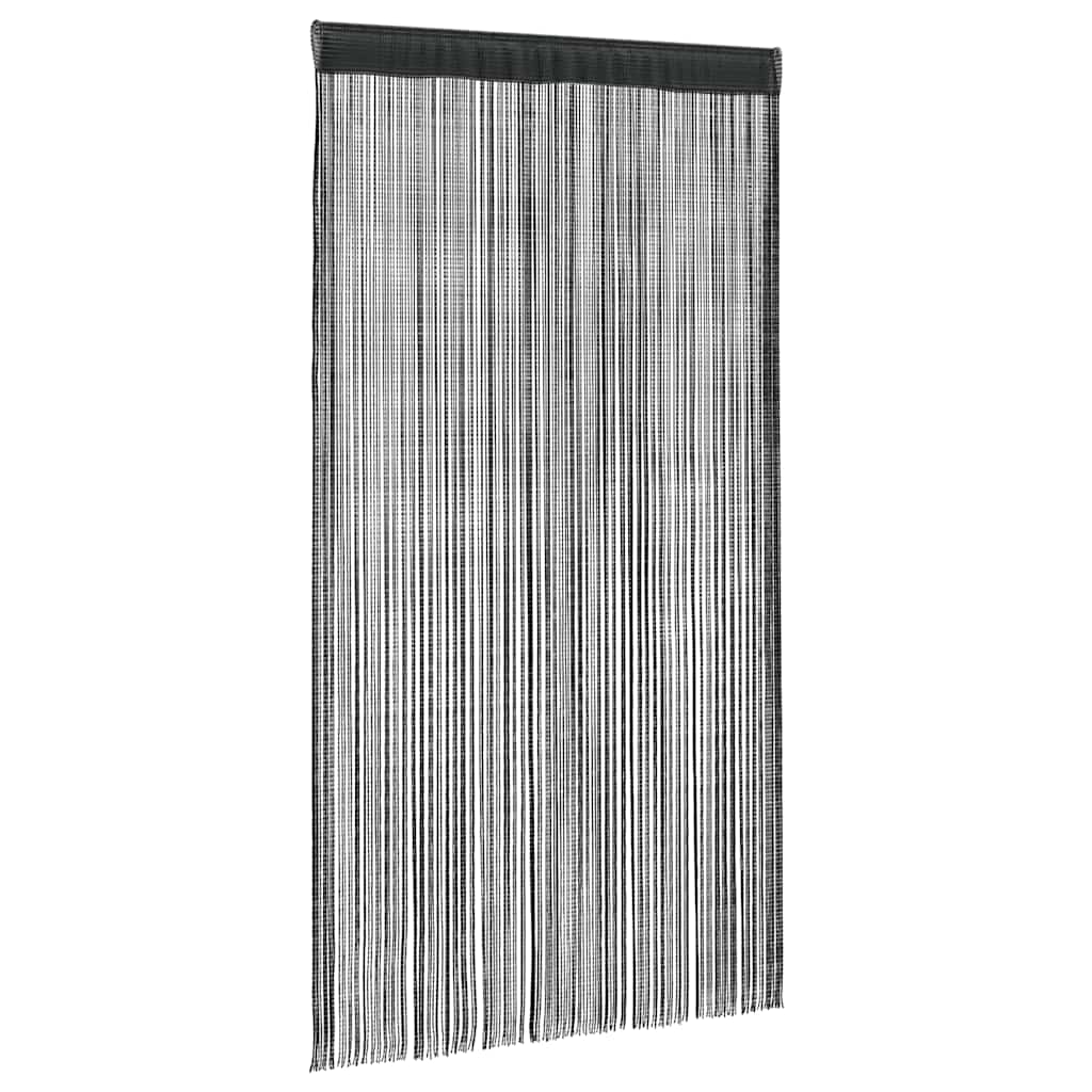 vidaXL Κουρτίνες με Κρόσσια 2 τεμ. Μαύρες 100 x 250 εκ.