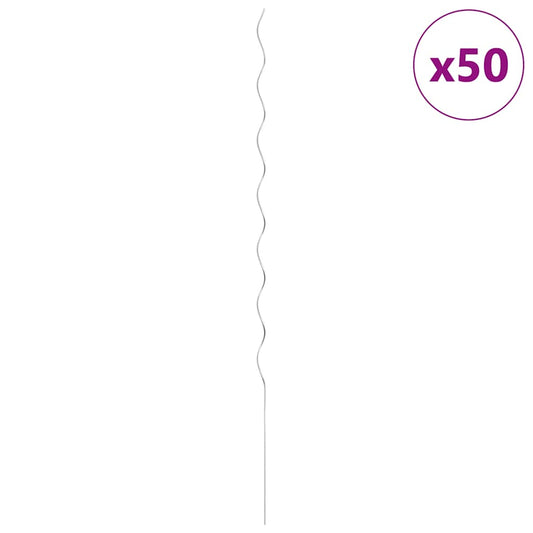 vidaXL Στηρίγματα Φυτών Ελικοειδή 50 τεμ. 170 εκ. Γαλβανισμένο Ατσάλι