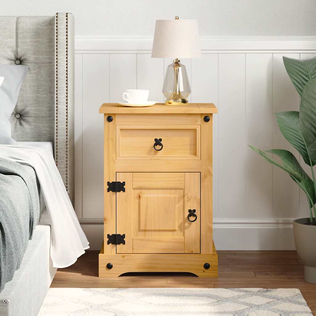 vidaXL Κομοδίνο Μεξικάνικο Στιλ Corona 53 x 39 x 66 εκ. Ξύλο Πεύκου