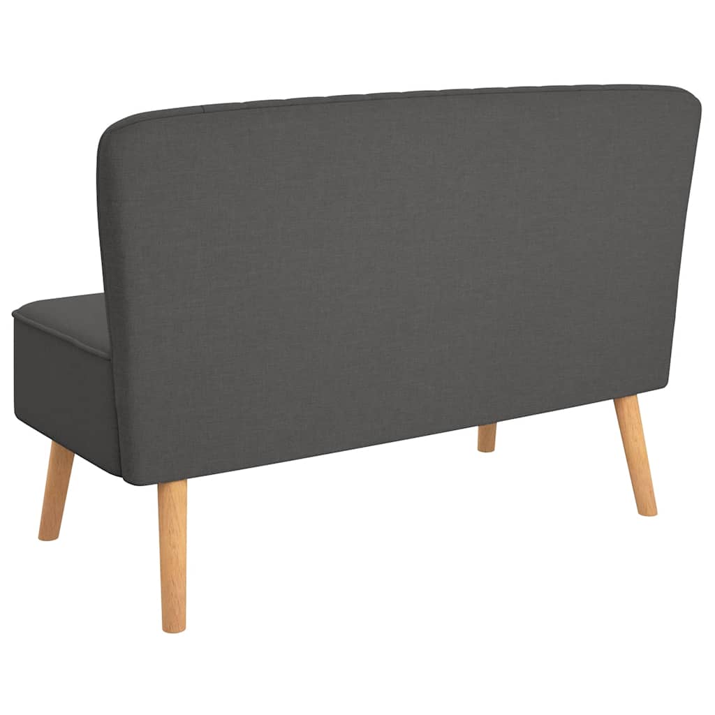 vidaXL Καναπές Σκούρο Γκρι 117 x 55,5 x 77 εκ. Υφασμάτινος