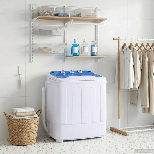 vidaXL Πλυντήριο Ρούχων Mini Με Δύο Κάδους 5,6 κ.