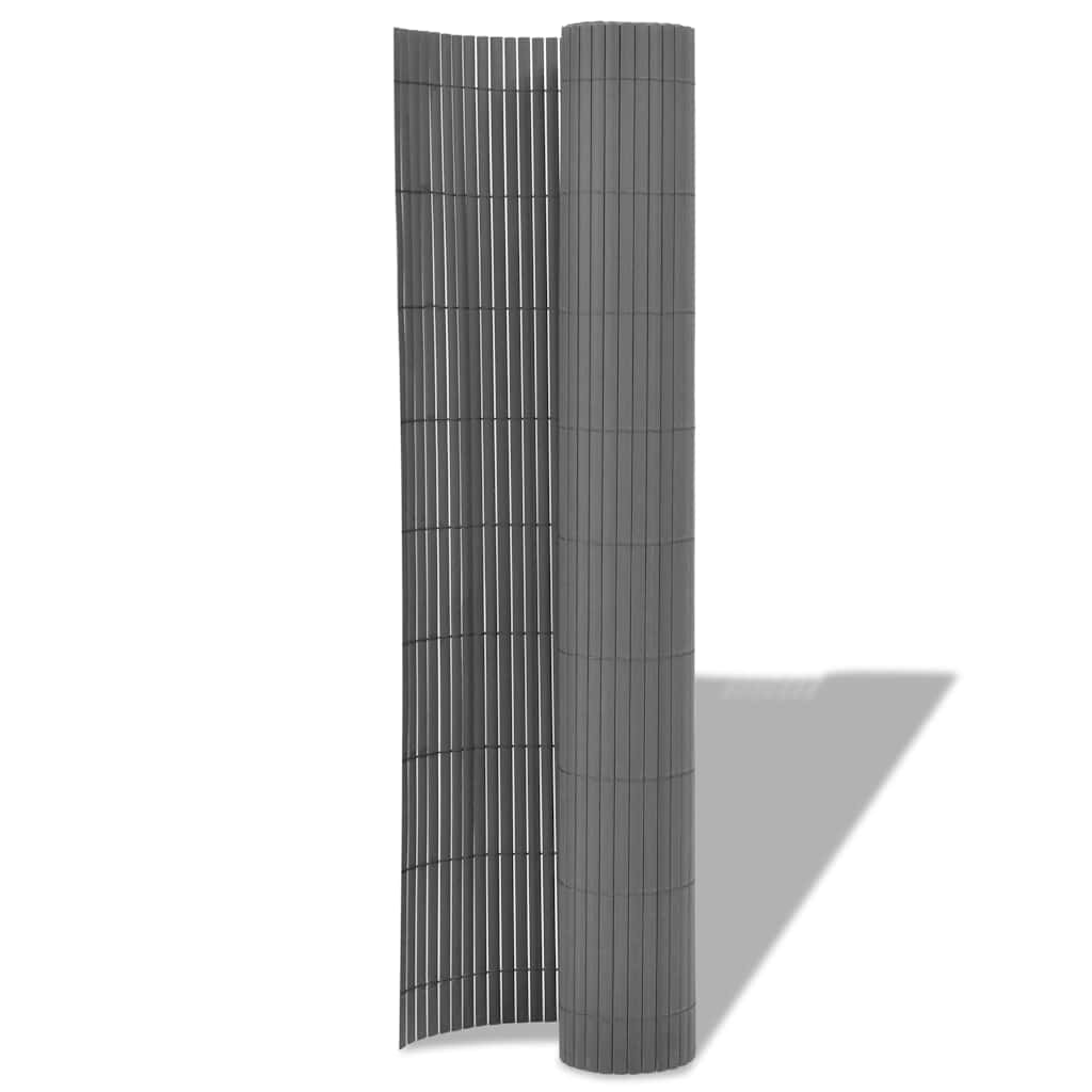 vidaXL Φράχτης Κήπου Γκρι 150 x 300 cm PVC