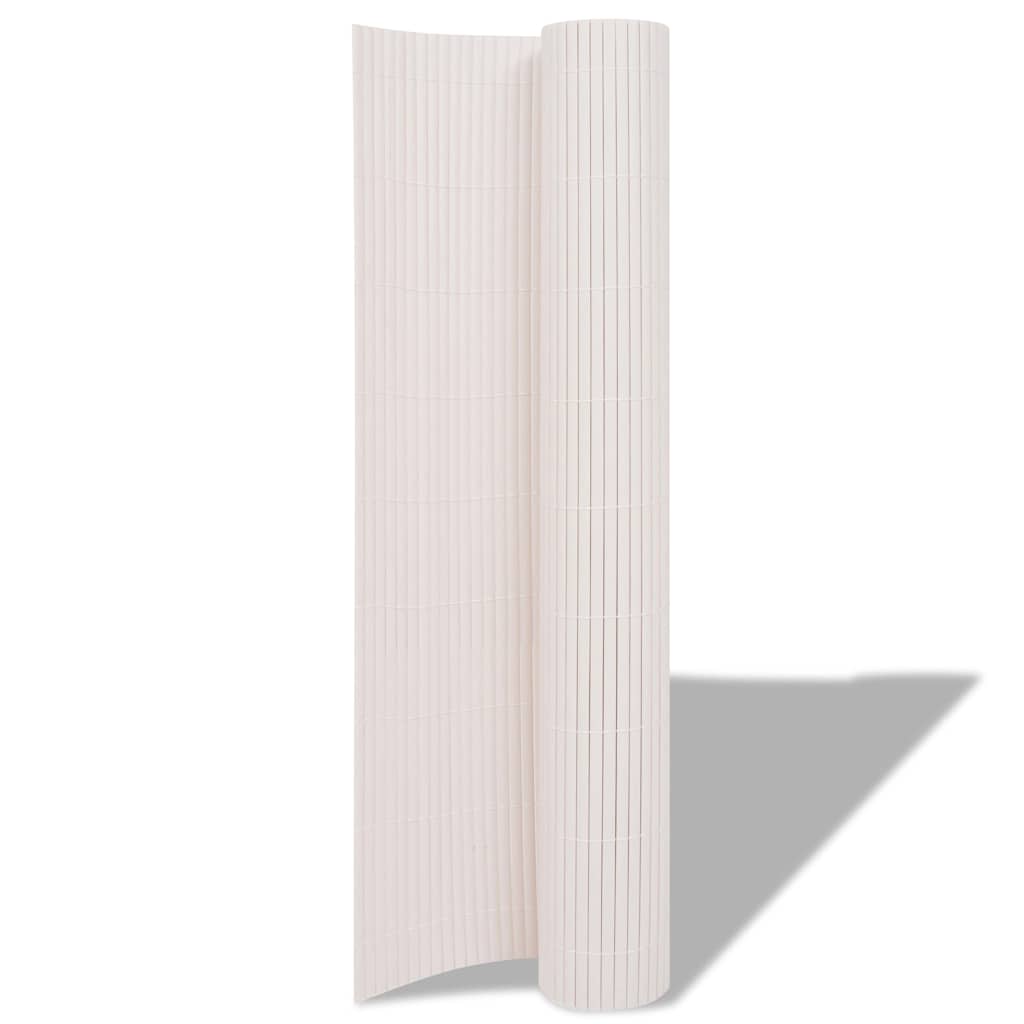 vidaXL Φράχτης Κήπου Λευκό 150 x 500 cm PVC