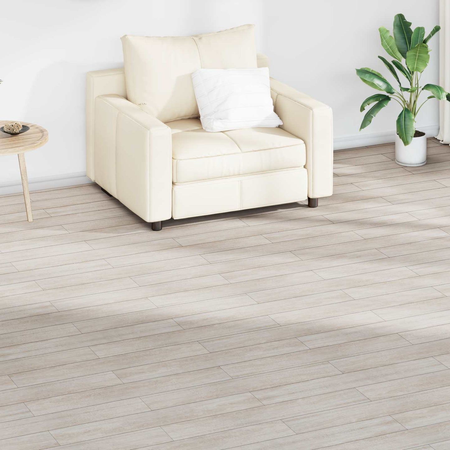 vidaXL Πλάκες Δαπέδου 36 pcs Λευκό Κλασικό Δρυς 5,02 m² PVC