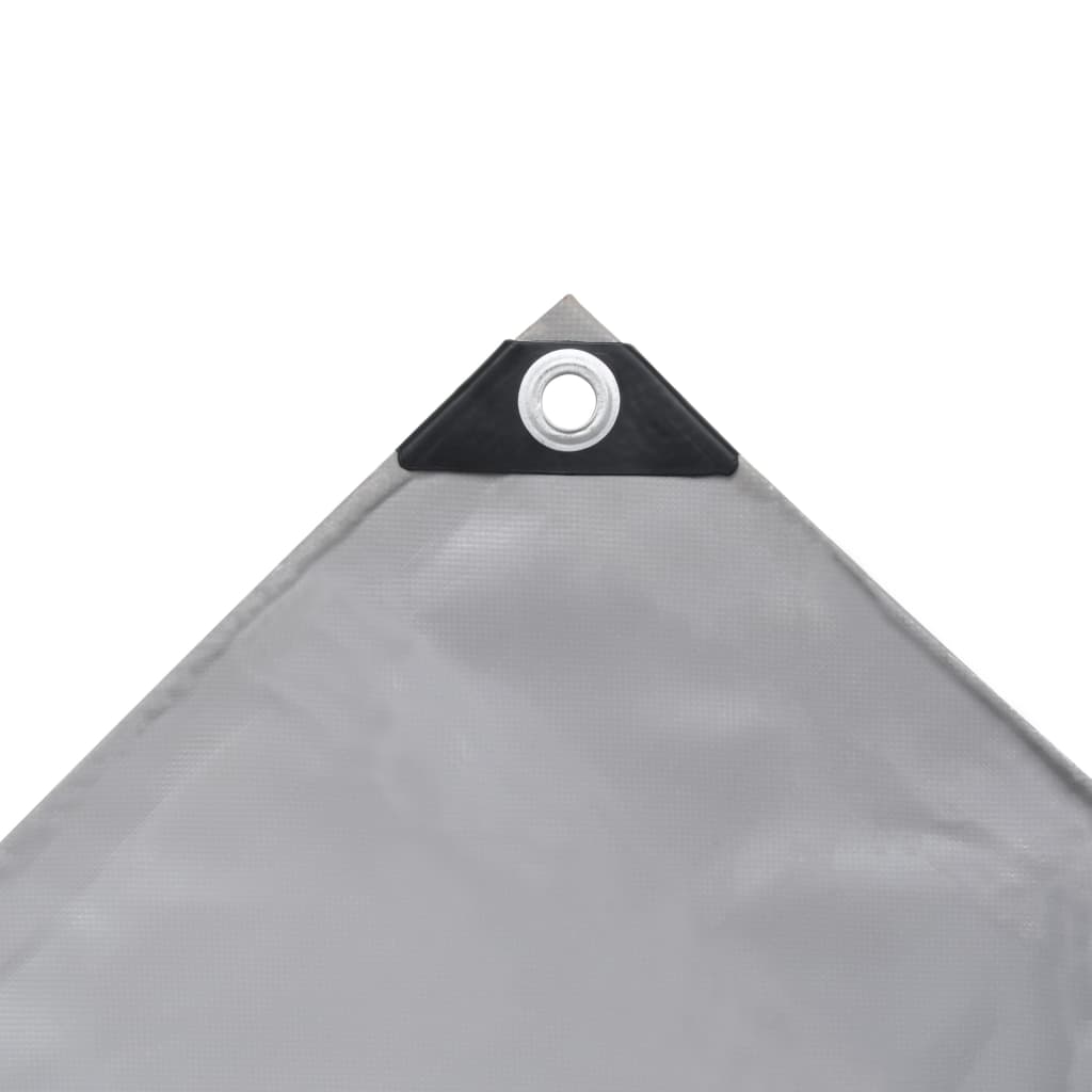 vidaXL Μουσαμάς 650 γρ./μ.² Γκρι 4 x 4 μ.