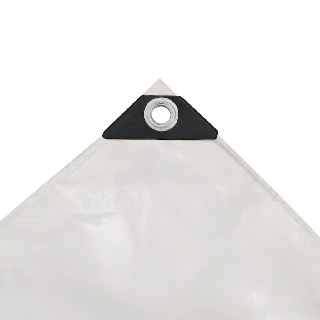 vidaXL Μουσαμάς 650 γρ./μ.² Λευκός 3 x 3 μ.