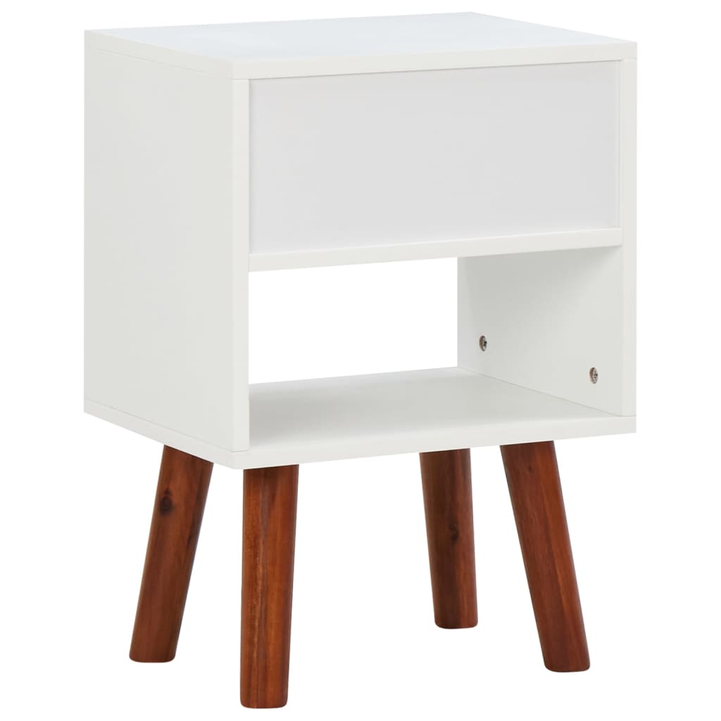 vidaXL Κομοδίνα 2 τεμ. 40 x 30 x 57 εκ. από Μασίφ Ξύλο Ακακίας