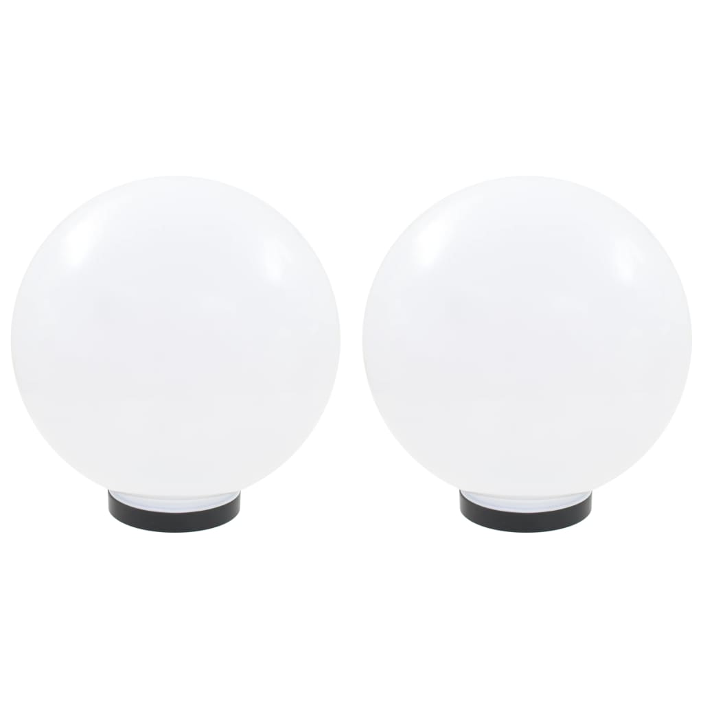 vidaXL Φωτιστικά Μπάλα LED 2 τεμ. Σφαιρικά 30 εκ. Ακρυλικά (PMMA)