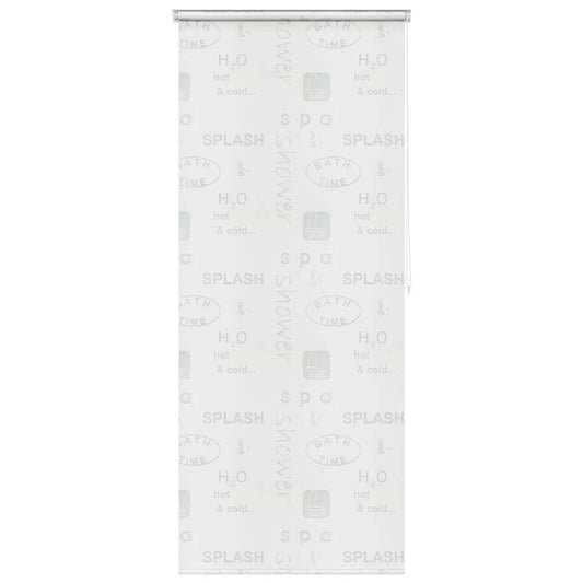 vidaXL Κουρτίνα Μπάνιου Ρολό Σχέδιο Πιτσιλιά 80 x 240 εκ.
