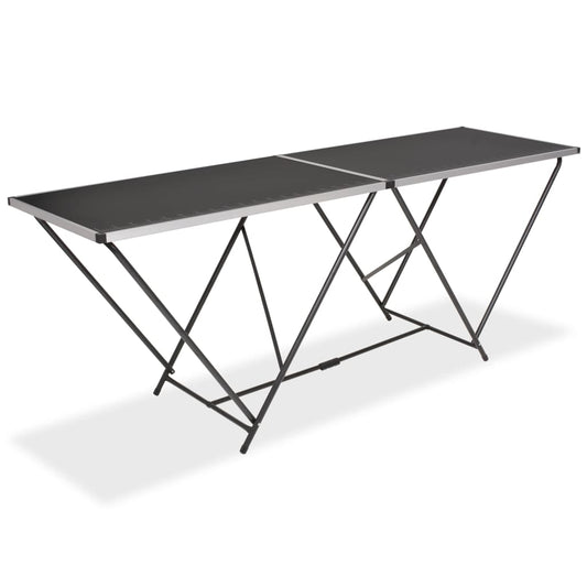 vidaXL Τραπέζι για Κόλληση Ταπετσαρίας 200x60x78 εκ. από MDF/Αλουμίνιο