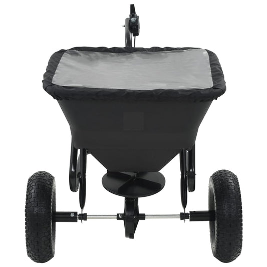 vidaXL Διανομέας Αλατιού Ελκόμενος 45 L 125x74x79 εκ. από PVC/Ατσάλι
