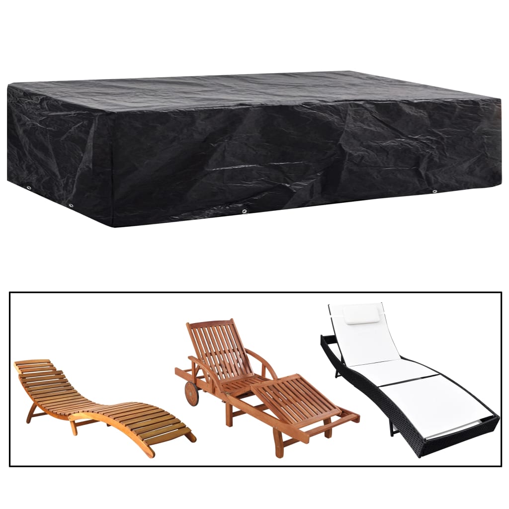 vidaXL Κάλυμμα Ξαπλώστρας με 8 Κρίκους 218 x 77 x 55 εκ.