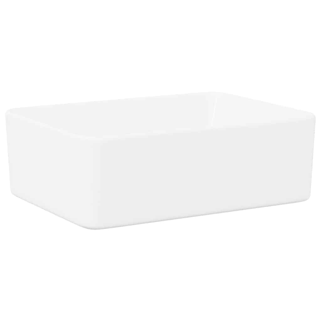 vidaXL Νιπτήρας Λευκός 40 x 30 x 13 εκ. Κεραμικός