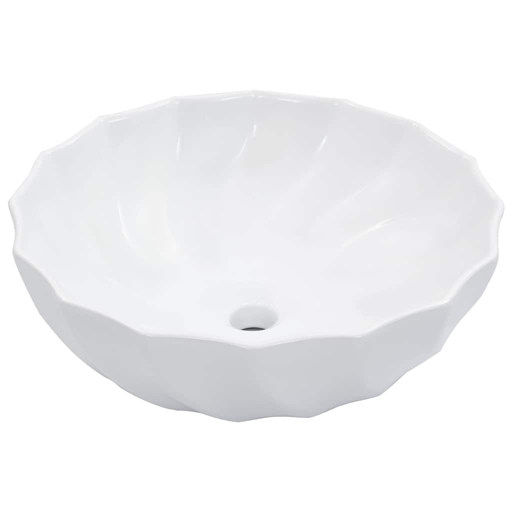 vidaXL Νιπτήρας Λευκός 46 x 17 εκ. Κεραμικός
