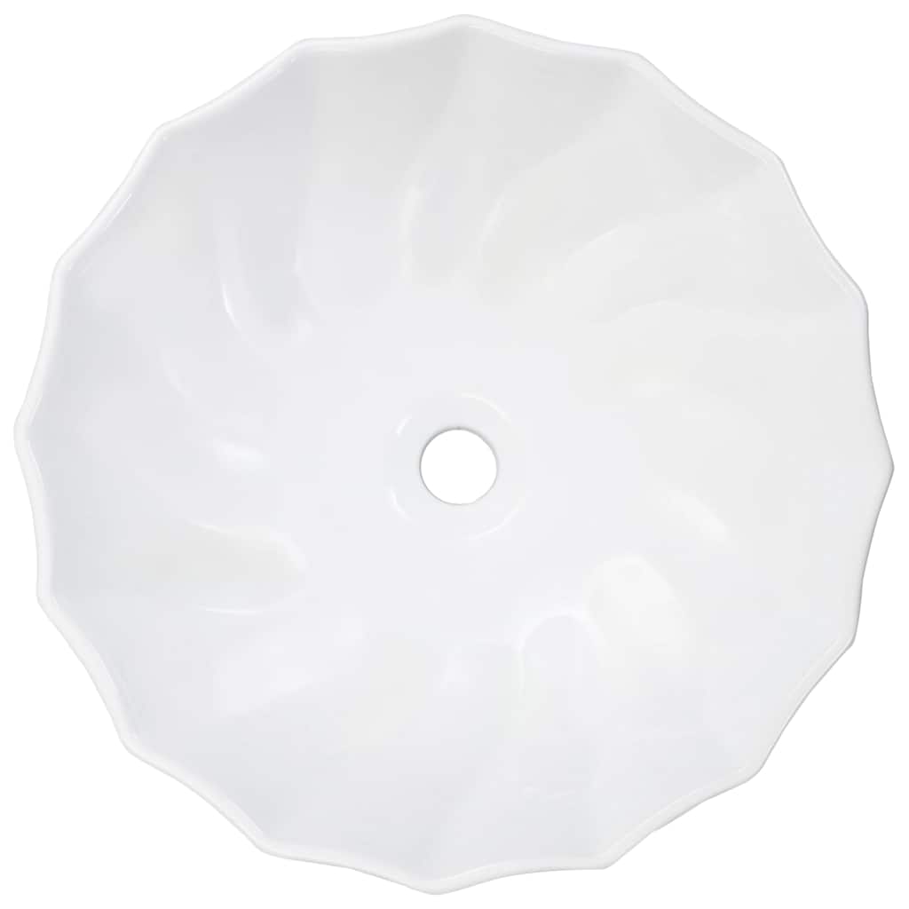 vidaXL Νιπτήρας Λευκός 46 x 17 εκ. Κεραμικός